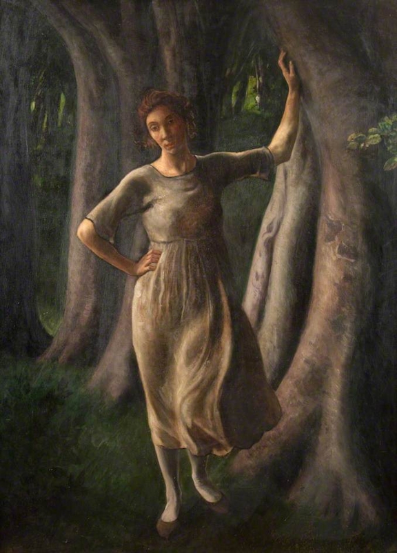 Painting of Isobel Sayers as a young woman